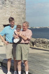 Checking out the fort at St. Augustine, FL